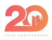 Payworks' 20th Anniversary logo.