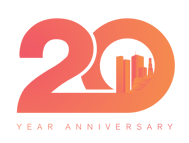 20th anniversary logo. 