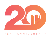 2020 anniversary logo. 