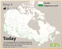 A series of map graphics demonstrating progressive Indigenous dispossession.