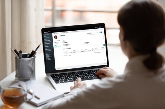 Payworks Vaccine Tracker on a desktop.