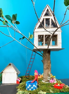 Popsicle stick tree house.