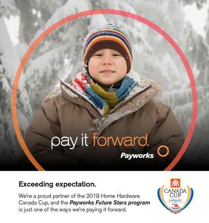 Payworks Pay it Forward ad. 