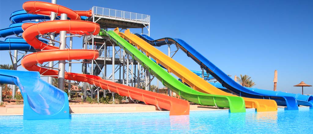 Water slides accompanied by text that reads, “seasonal businesses: slide into your best season yet!”.  