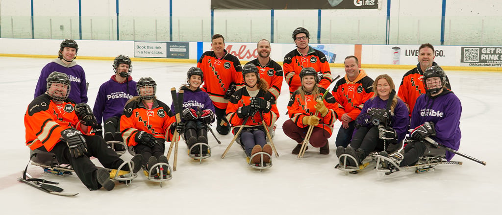 L’expérience de nos dirigeants au hockey sur luge, avec Manitoba Possible