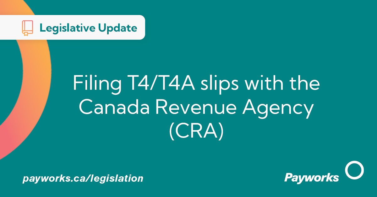 Filing more than five T4/T4A slips? You now need to file electronically